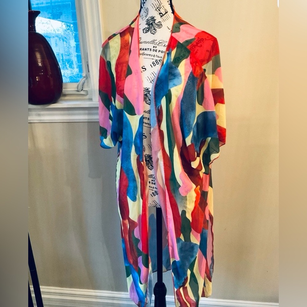 NWOT Colorful Women's Swim Coverup